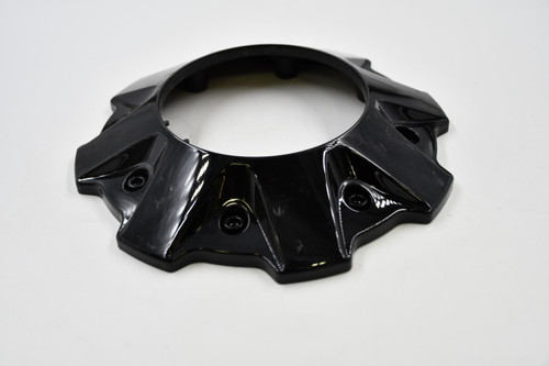 Fuel Wheels Gloss Black w/ Black Cosmetic Screws Wheel Center Cap Hub Cap 1001-81GBQ(OE) 8" 8 Lug Bolt On, No Logo/Insert