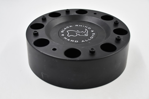 Black Rhino Hard Alloys Matte Black w/ Silver Logo Wheel Center Cap Hub Cap 1244S02(U) 8.5"