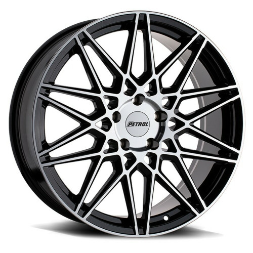 Petrol P3C 18x8 5x112 Gloss Black W/ Machined Face Wheel 18" 40mm Rim