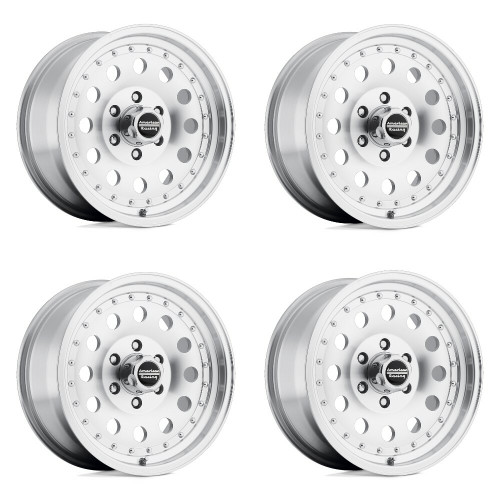 Set 4 17" American Racing AR62 Outlaw II 17x8 8x170 18mm Wheels Machined Rims