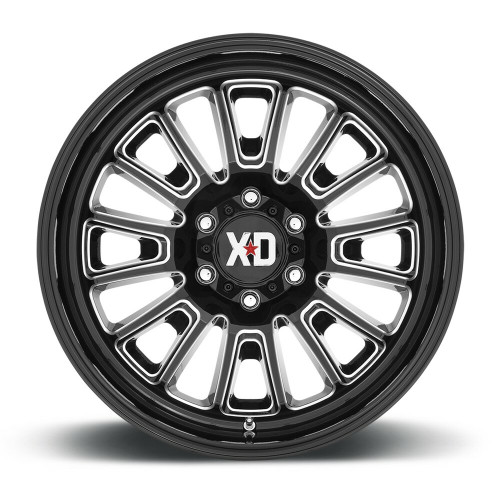 XD XD864 Rover 24x12 8x170 Gloss Black Milled Wheel 24" -44mm Rim