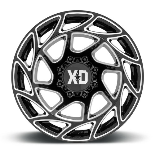 XD XD860 Onslaught 20x12 8x170 Gloss Black Milled Wheel 20" -44mm Rim