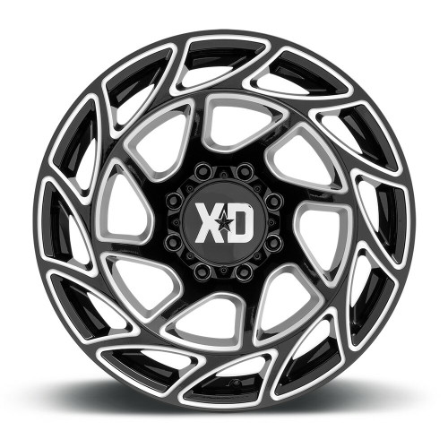 XD XD860 Onslaught 20x12 8x6.5 Gloss Black Milled Wheel 20" -44mm Rim