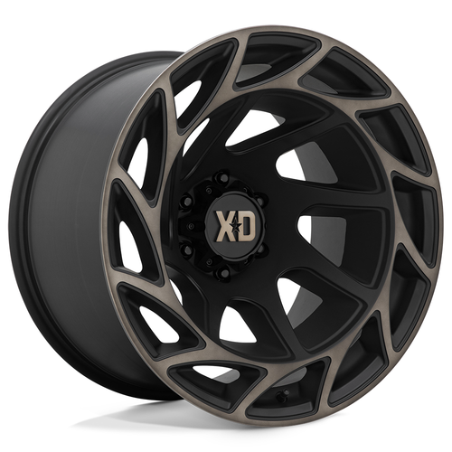 Set 4 XD XD860 Onslaught 20x12 6x135 Black With Bronze Tint Wheels 20" -44mm