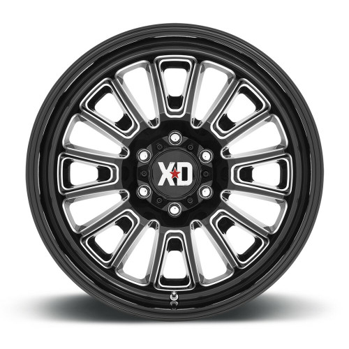 XD XD864 Rover 22x12 8x170 Gloss Black Milled Wheel 22" -44mm Rim