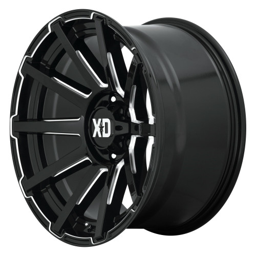 XD XD847 Outbreak 20x10 5x5.0 Gloss Black Milled Wheel 20" 12mm Rim