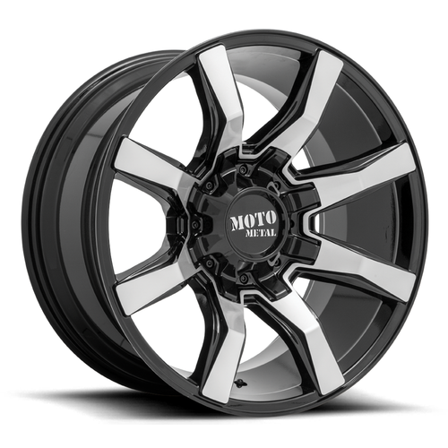 Moto Metal MO804 Spider 20x10 8x180 Gloss Black Machined Wheel 20" 12mm Rim