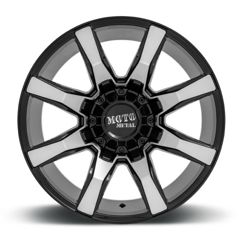 Moto Metal MO804 Spider 20x10 8x180 Gloss Black Machined Wheel 20" 12mm Rim