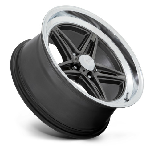 American Racing Vintage VN514 Groove 18x10 5x4.5 Anthracite Diamond Rim 18" 12mm