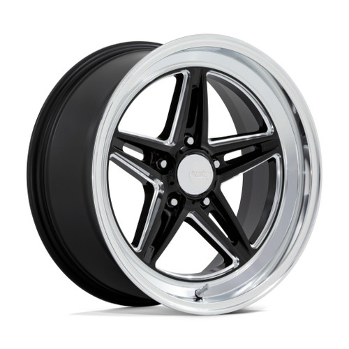 American Racing Vintage VN514 Groove 18x10 5x4.5 Black Milled Diamond Wheel 12mm