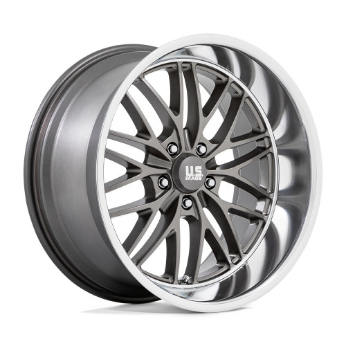 20" US Mag U139 Santa Cruz 20x10 5x4.75 Anthracite Diamond Cut Lip Wheel 6mm Rim