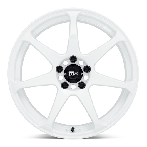 17" Motegi MR154 Battle 17x8 5x110 30mm White Wheel Racing Car Sedan Coupe Rim