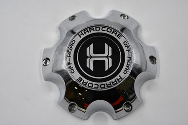 Hardcore Off Road Chrome w/ Black & Chrome Logo Wheel Center Cap Hub Cap  HC10-6H139-2(U) 5.375