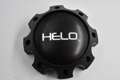 Helo Rims Center Cap HELO Matte Black w/ Chrome Logo Wheel Center Cap Hub Cap S057L170(MB) 6 ...