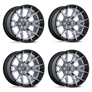 22x12 Fuel Catalyst Chrome w/ Gloss Black Lip
