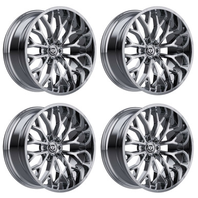 TIS 565C Wheels 20 Inch 6x135 Chrome Plated A2i Wheel and Tire