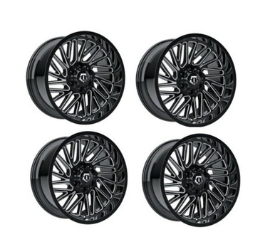 TIS 553BM Wheels 20 Inch 5x5 (5x127) 5x5.5 (5x139.7) Gloss Black Mille