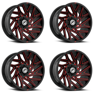 XF Off-Road XF-229 Wheels 20 Inch 6x135 6x5.5 (6x139.7) Gloss Black &