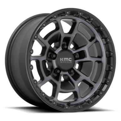 17x8.5 Satin Black W/ Gray Tint KMC Wheel KM71878563418 | A2i