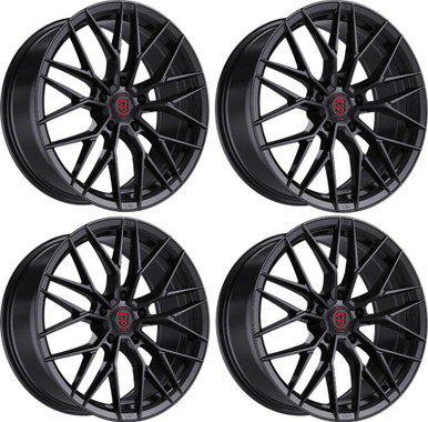 TIS Motorsports 505B Wheels 19 Inch 5x120 Gloss Black A2i Wheel and Ti