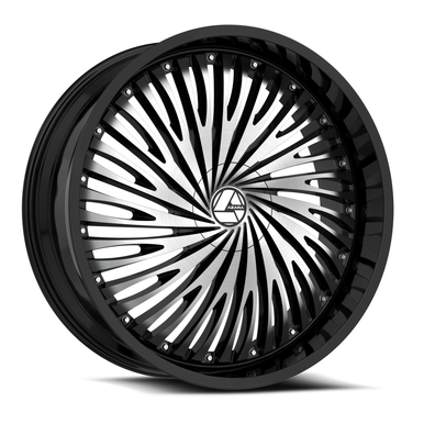 Azara AZA-526 Wheels 18 Inch 5x4.5 (5x114.3) 5x120 Gloss Black & Machi