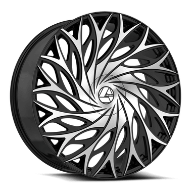 Azara AZA-525 Wheels 18 Inch 5x4.5 (5x114.3) 5x120 Gloss Black & Machi