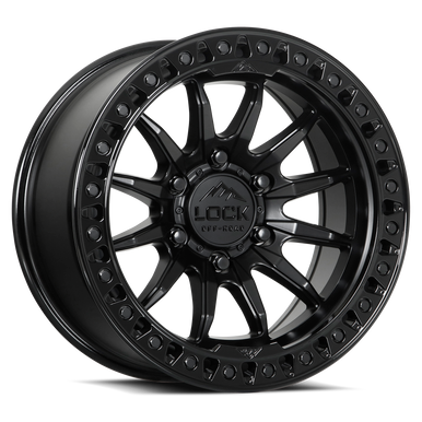 Lock Offroad Trail 20x9.0 Matte Black W Gloss Black Ring Wheels