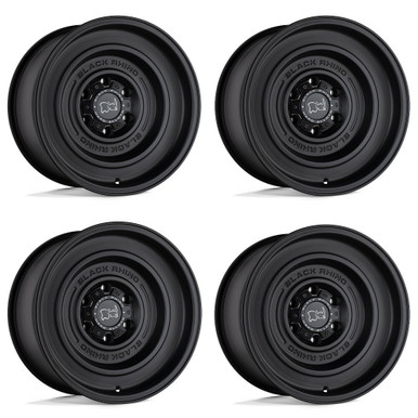17x9.5 Black Rhino Solid Matte Black