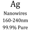 Silver NanoWires: Dia:160 - 240 nm, Length: 50 microns