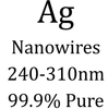 Silver NanoWires: Dia:235 - 310 nm, Length: 8 microns