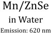 Mn/ZnSe in Water  Emission: 620 nm