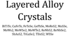 Layered alloy crystals in 2D Alloys