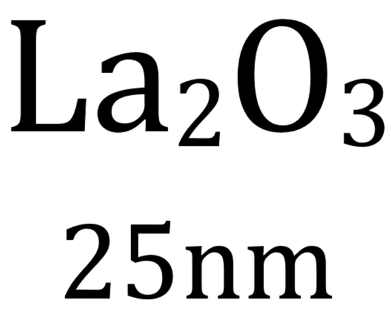 La2O3, 25 nm