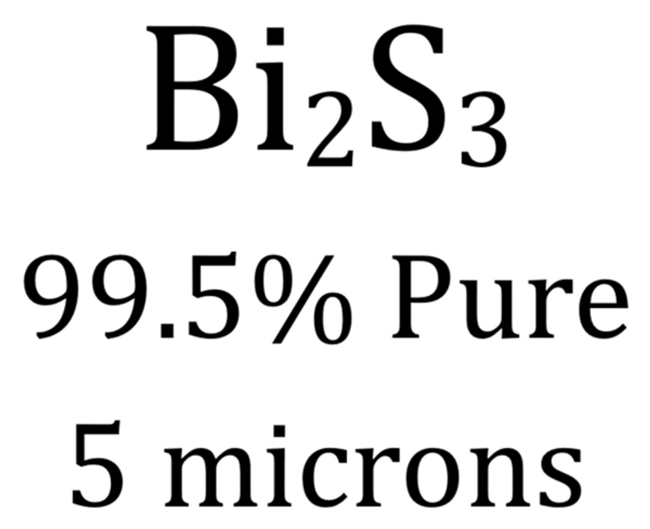 Bi2S3, 99.5% Pure, APS: 5 microns