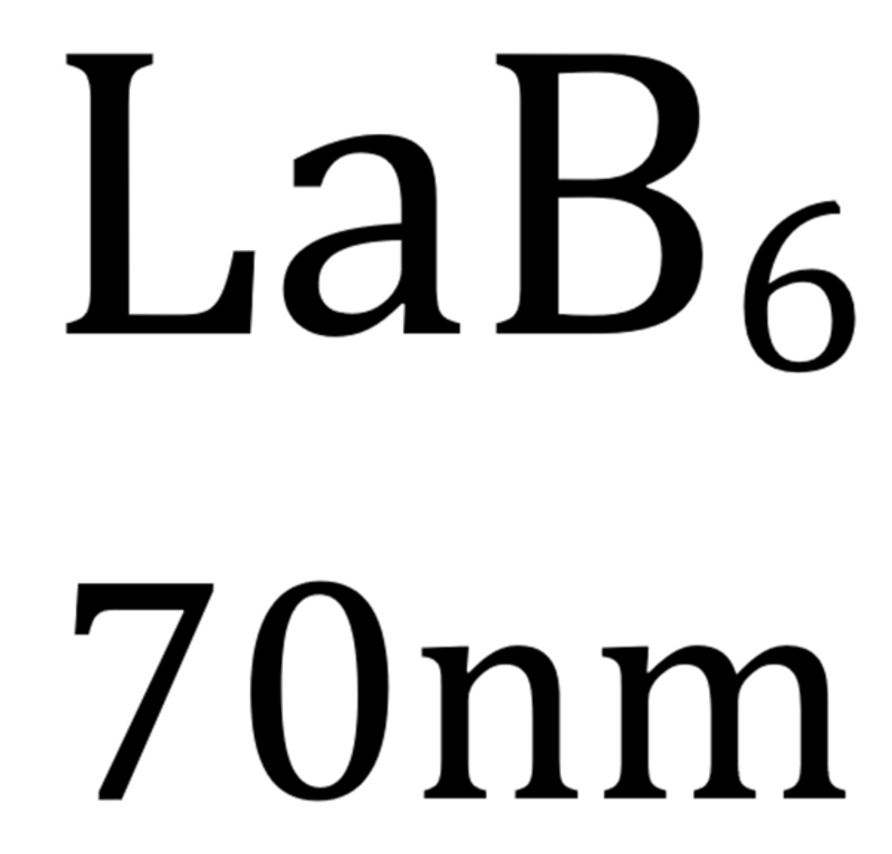 LaB6, 70 nm