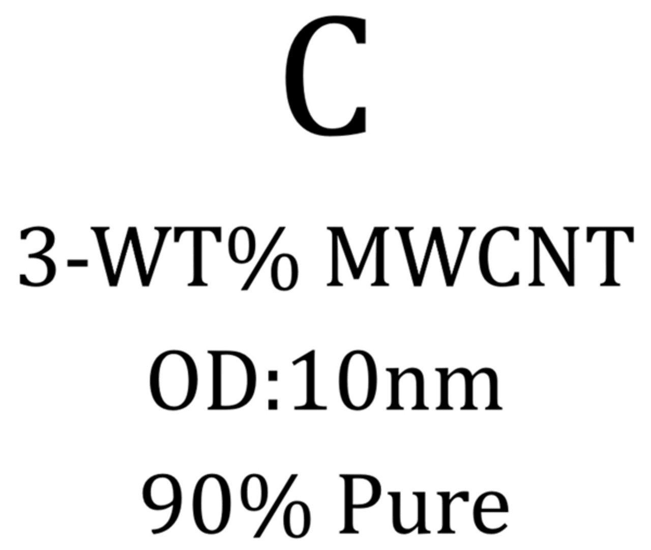 3 wt% MWCNT, OD: 10 nm, in H2O