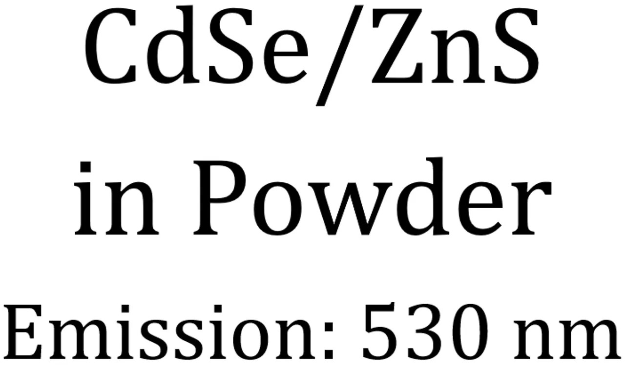 CdSe/ZnS in Powder Emission: 530 nm