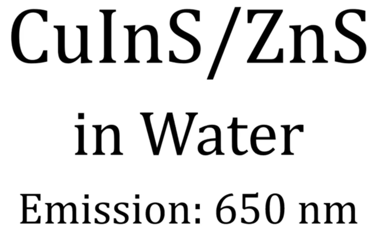 CuInS/ZnS in Water Emission 650