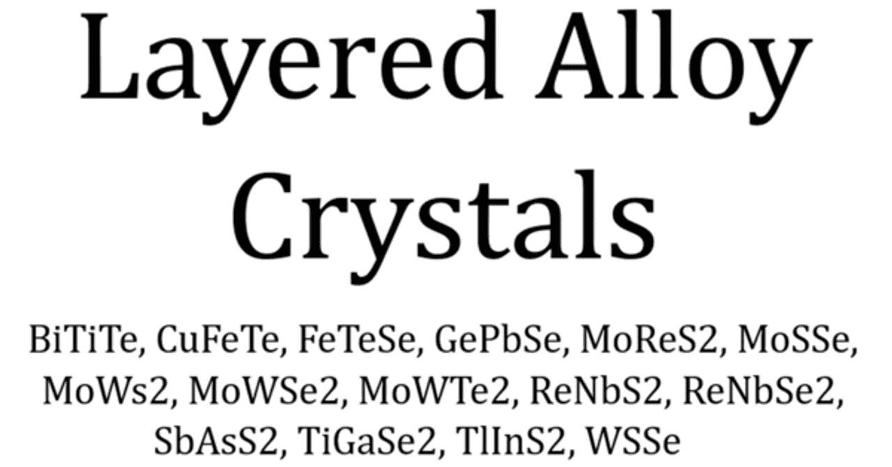 Layered alloy crystals in 2D Alloys