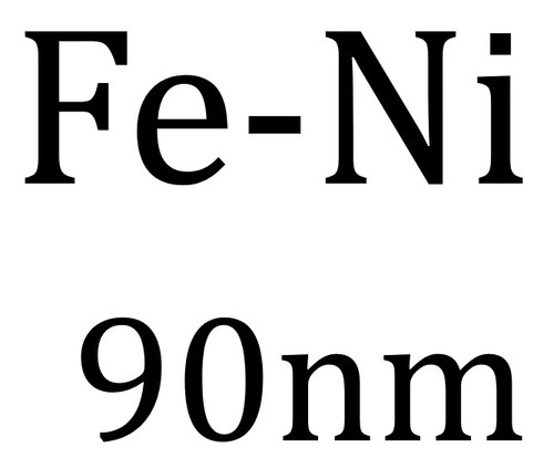Fe-Ni, 55:45, 90 nm