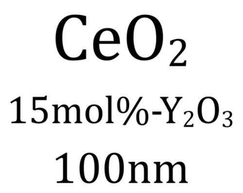 CeO2-15mol% Y2O3, 100 nm