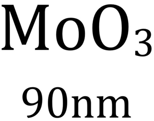 Molybdenum Oxide Nanopowder: MoO3, 90 nm