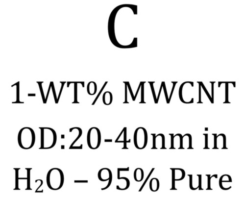 1 wt% MWCNT, OD: 20-40 nm, in H2O