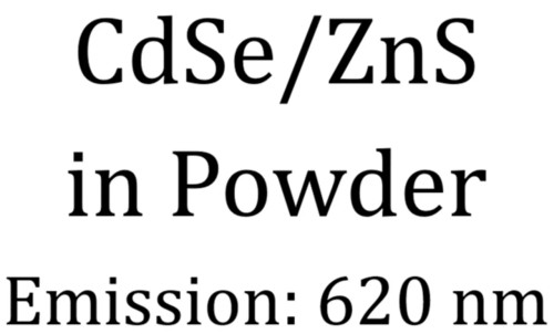 CdSe/ZnS in Powder Emission: 620 nm