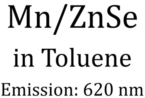 Quantum Dots in Non-Polar Solvents: Mn/ZnSe in Toluene Emission 620 nm