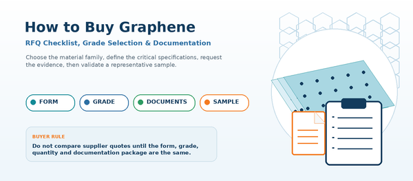 How to Buy Graphene: RFQ, Grade & Documentation Guide