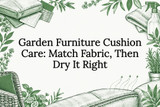 Garden Furniture Cushion Care: Match Fabric, Then Dry It Right