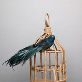 Blue Velvet Bird with clip Blue Velvet Bird with clip