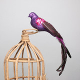 Purple Paradise Bird with clip Purple Paradise Bird with clip