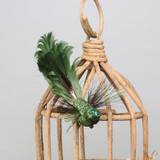 Green Fantasy Bird with clip Green Fantasy Bird with clip